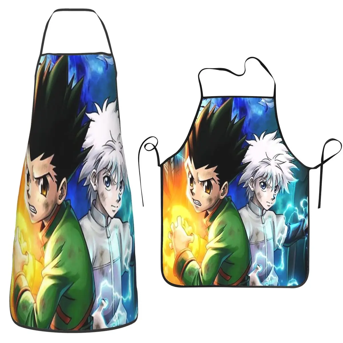 Anime caçador x caçador mangá melhores amigos avental chef cozinhar tablier babador cozinha limpeza pinafore para mulheres homens pintura