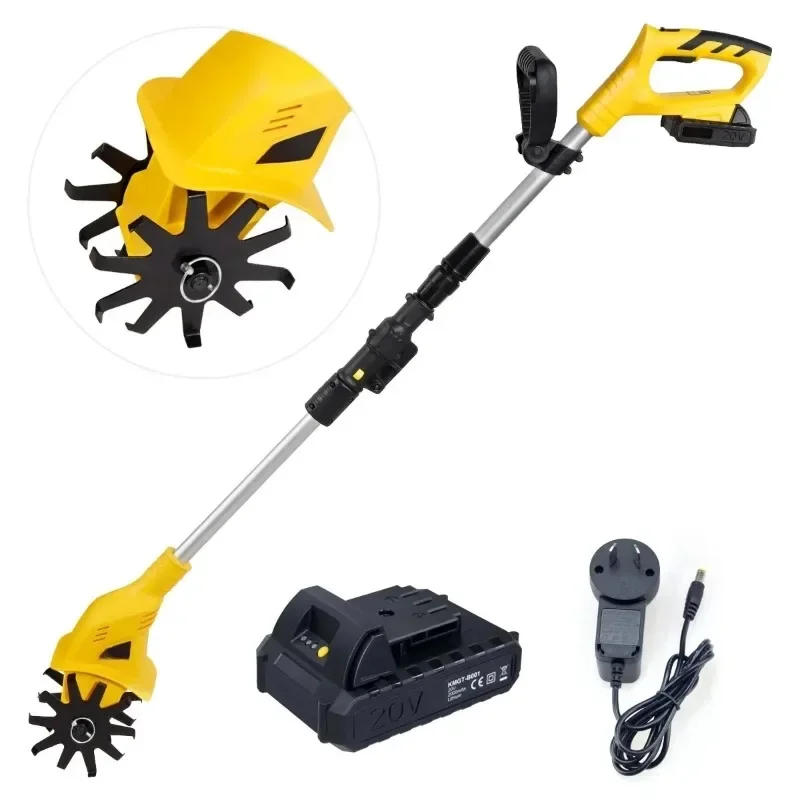 【2026】20V Lawnmover Electric Ripper Handheld Garden Weeder Mini Tiller Rotary Tiller Cultivator Excavator Cordless Tractor Culti