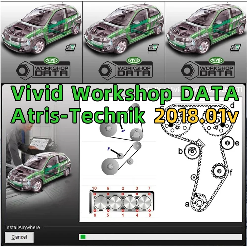 

2023 Hot Automotive Vivid Workshop DATA 2018.01 (Atris-Technik) Europe auto Repair Software Atris Parts vivid 2018 software