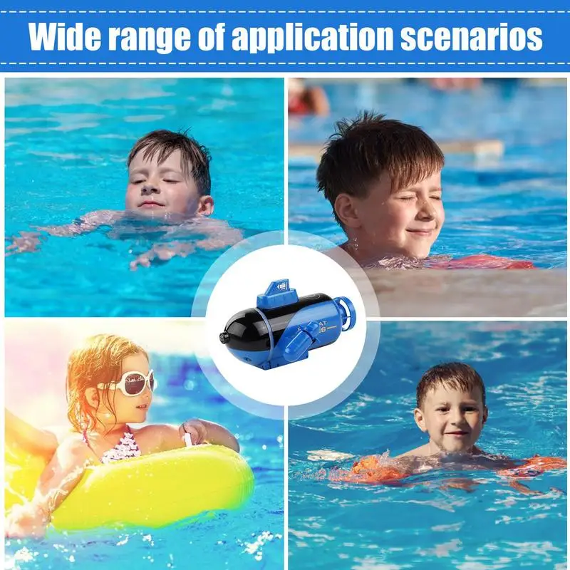 RC Boats For Kids Remote Control Nuclear Submarine Waterproof Rechargeable RC Submarine Water Toy For Diving In Pools Lake Ponds