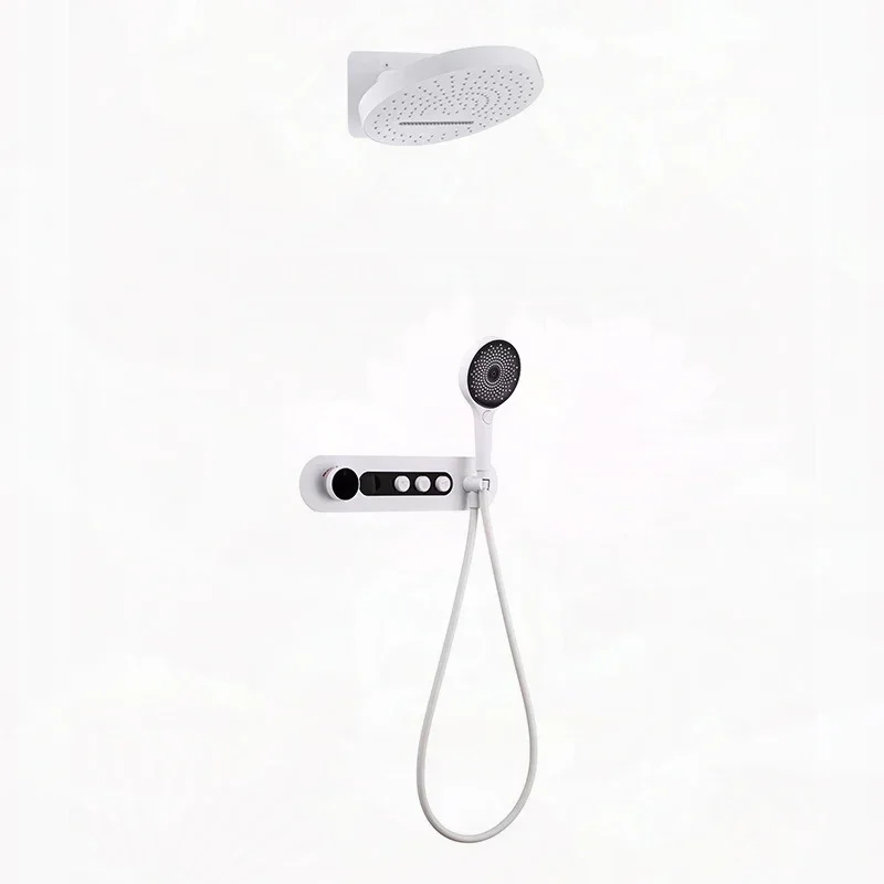 صنبور ثرموستاتي جونميتال أو نحى الذهب ثرموستاتي صنبور الساخن والبارد دش صنبور جدار جبل الحمام الحنفية دش مجموعة #5