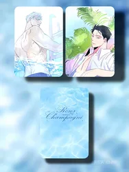 Impermeável Anime coreano Rose e Champagne Bookmark, 3 