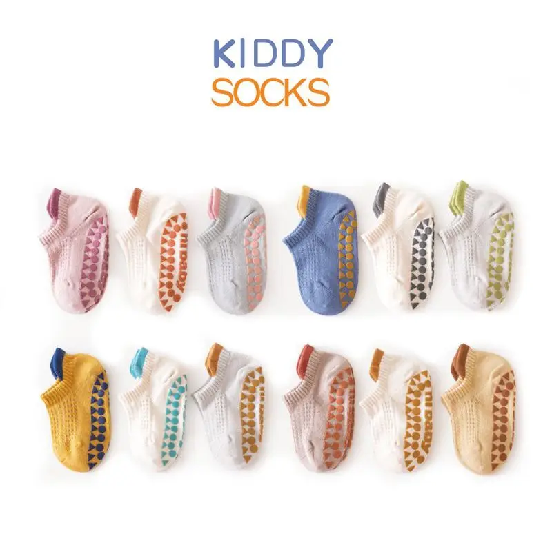 

Baby Non Slip Grip Ankle Socks with Non Skid Soles for Infants Toddlers Kids Girls Boys Toddler Socks Baby Socks
