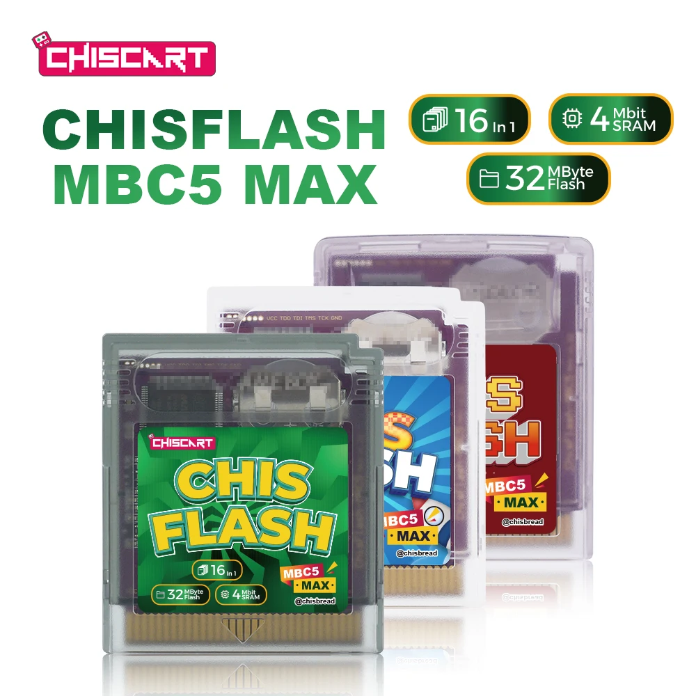 Rom Cartridge Flash - Chiscart MBC5 MAX V1.22 4MB SRAM