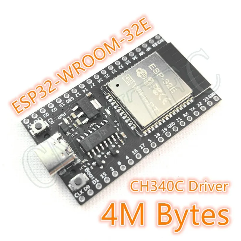 ESP32 DevKitC V4 Dual Core WiFi Bluetooth Expansion Board - Ultra-Low Power USB CH340C Type-C Compatible with ESP-WROOM-32E