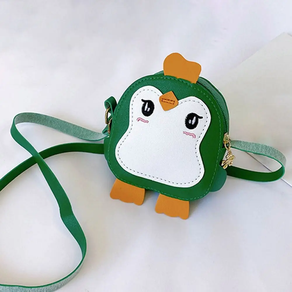 Cute Animal Penguin Shape Shoulder Bag PU Leather Small Crossbody Bag Small Bags Kids Girls