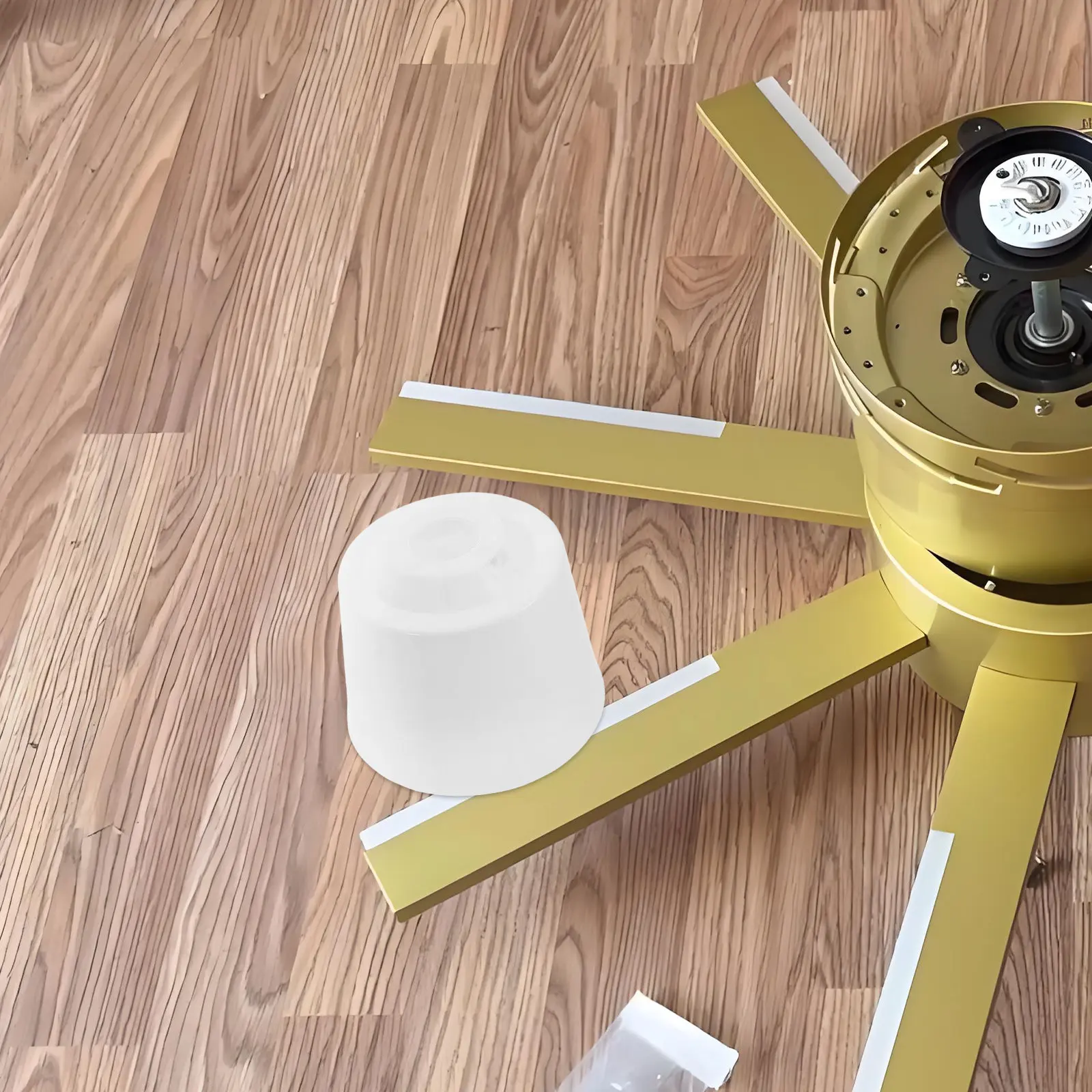 2Pcs Universal Ceiling Fan Canopy Plastic Cover Protective Replacement Base Ceiling Fan Accessory