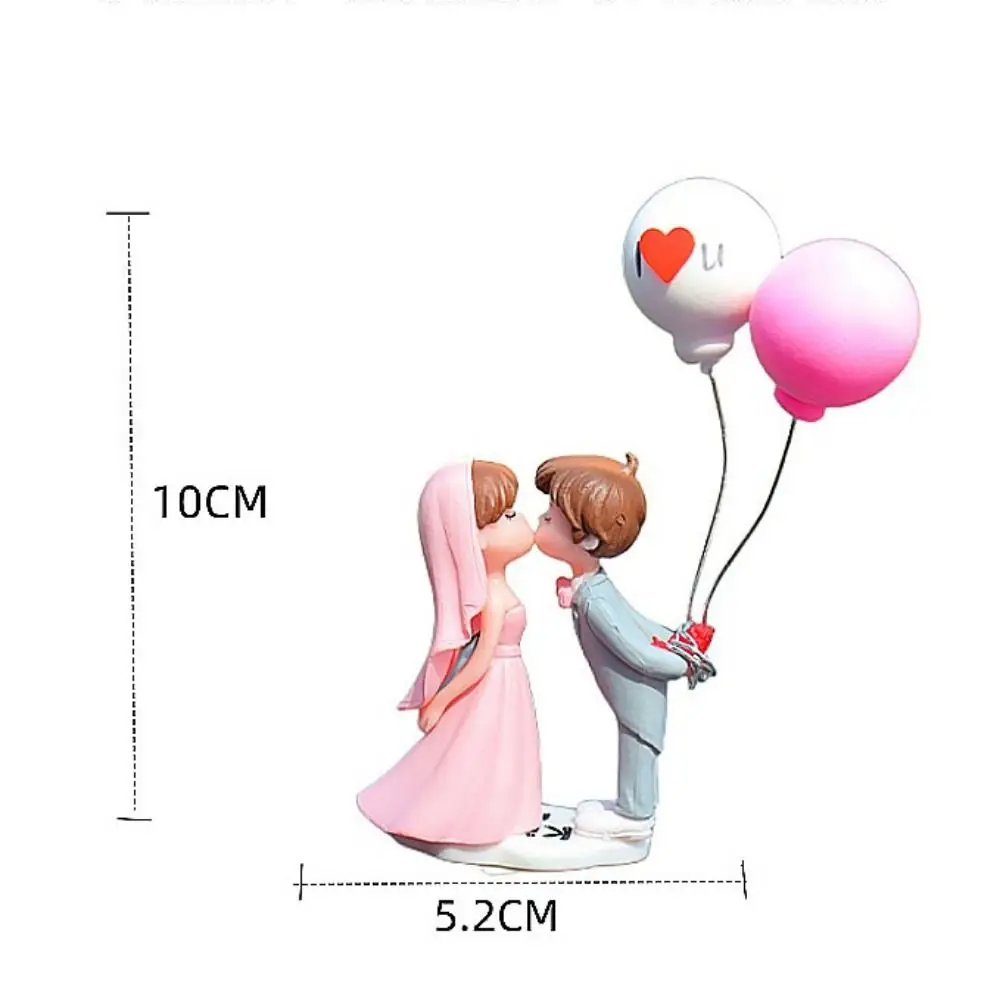 Car Decoration Cartoon Cute Couples Action Figure Figurines Balloon Ornament Auto Interior Dashboard Accessories for Girls Gifts