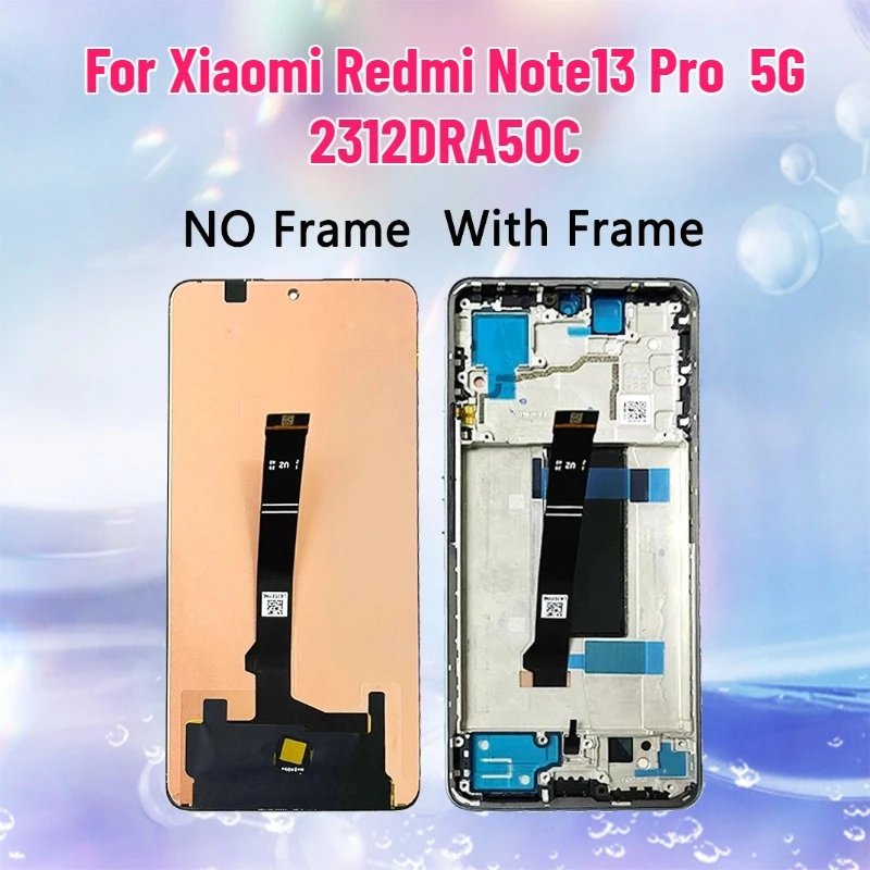 

6,67-дюймовый AMOLED-дисплей для Xiaomi Redmi Note 13 Pro Note 13 Pro 5G 2312DRA50C, сенсорный экран, дигитайзер, комплект для замены