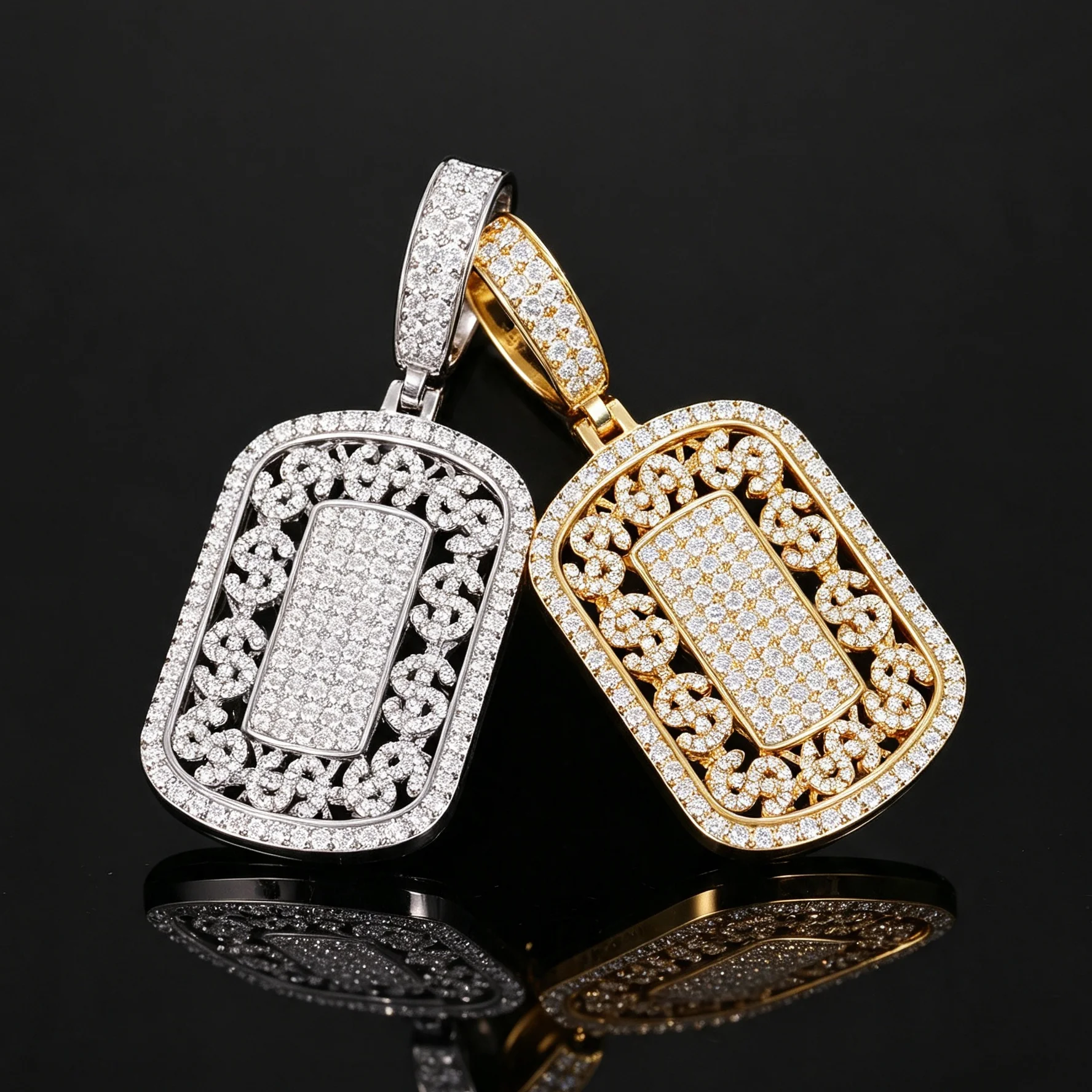 925 Sterling Silver Iced Out M - Men Accessories For Birthday Gift 评论和价格
