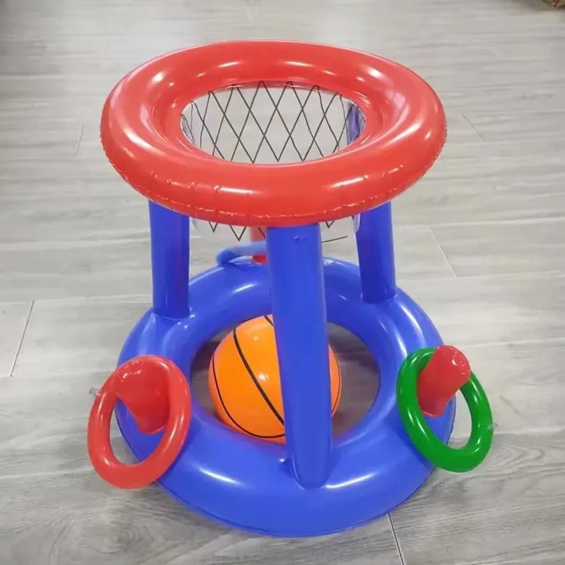 Inflatable Ring Throwing Ferrule Game Floating Basketball Hoop Interactive Water Sport Toy Party Favor Beach Fun Pool accessory view 5