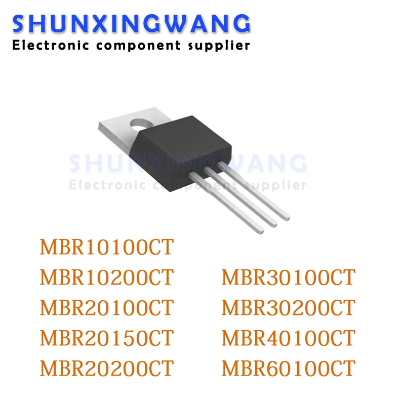 10pcs MBR30100 TO220 MBR30100CT TO-220 MBR10100CT MBR10200CT MBR20100CT MBR20150CT MBR20200CT MBR30200CT MBR40100CT MBR60100CT