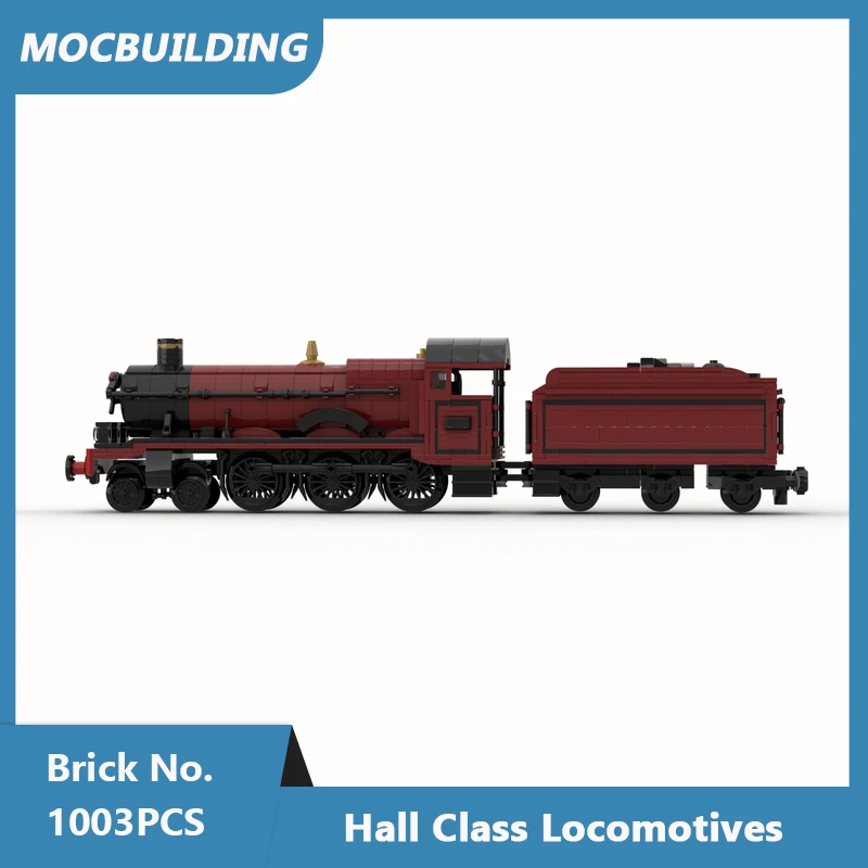 

Строительные блоки MOC GWR Hall Class «Олтон-Холл» Модель паровоза DIY Собранные кирпичи Креативные коллекционные игрушки Подарки 1003 шт.