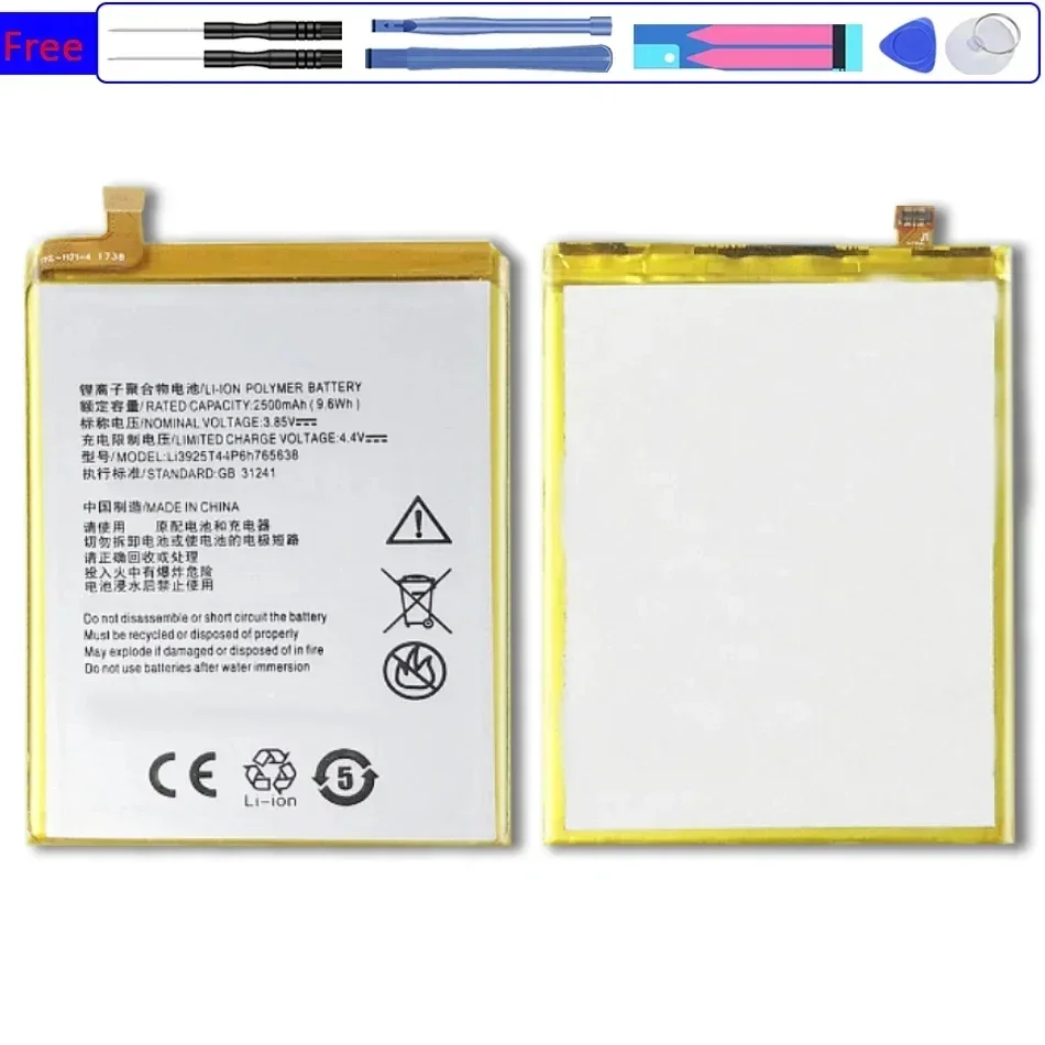 Mobile Phone Battery For ZTE BLade V8 Lite 5.0 inch Li3925T44P6h765638 2500mAh