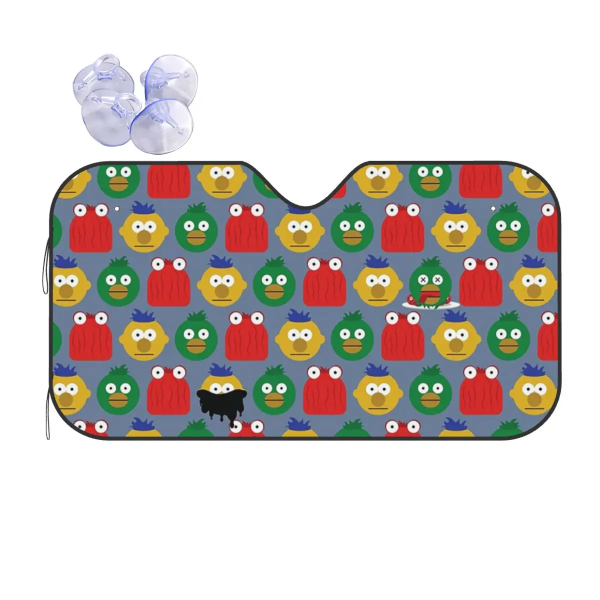 

DHMIS Character Pattern Sunshade Windscreen Car Front Windshield Window Sun Visor Accessories Covers