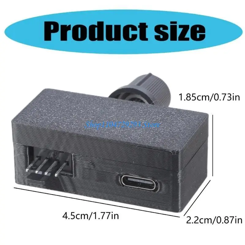 Y2GD Computer Cooling Fan PWM Controller 4 Kawat Kecepatan Gubernur Tipe C Suplai Daya