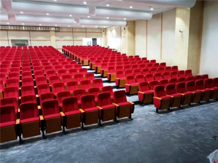 Chaise de salle de conférence avec bureau, chaises de conférence avec tables pour théâtres