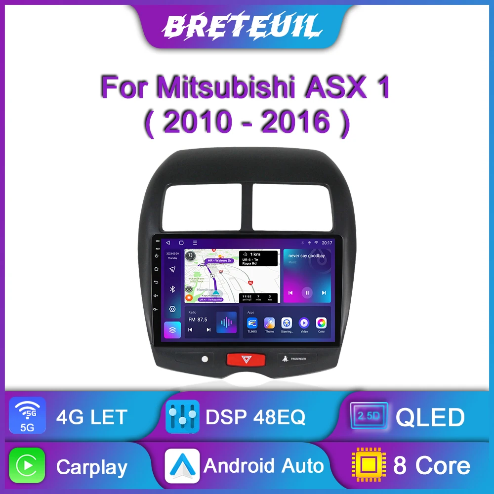 For Mitsubishi ASX 1 2010 - 2016 Android Car Radio Multimedia Video Player Navigation GPS Carplay QLED Touch Screen Auto Stereo