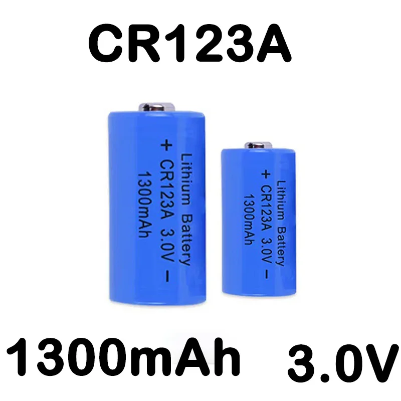 3V 1300mAh Lithium Battery 3 Volt CR123A Batteries Non-Rechargeable Battery for Digital Camera Wireless Mouse Calculator