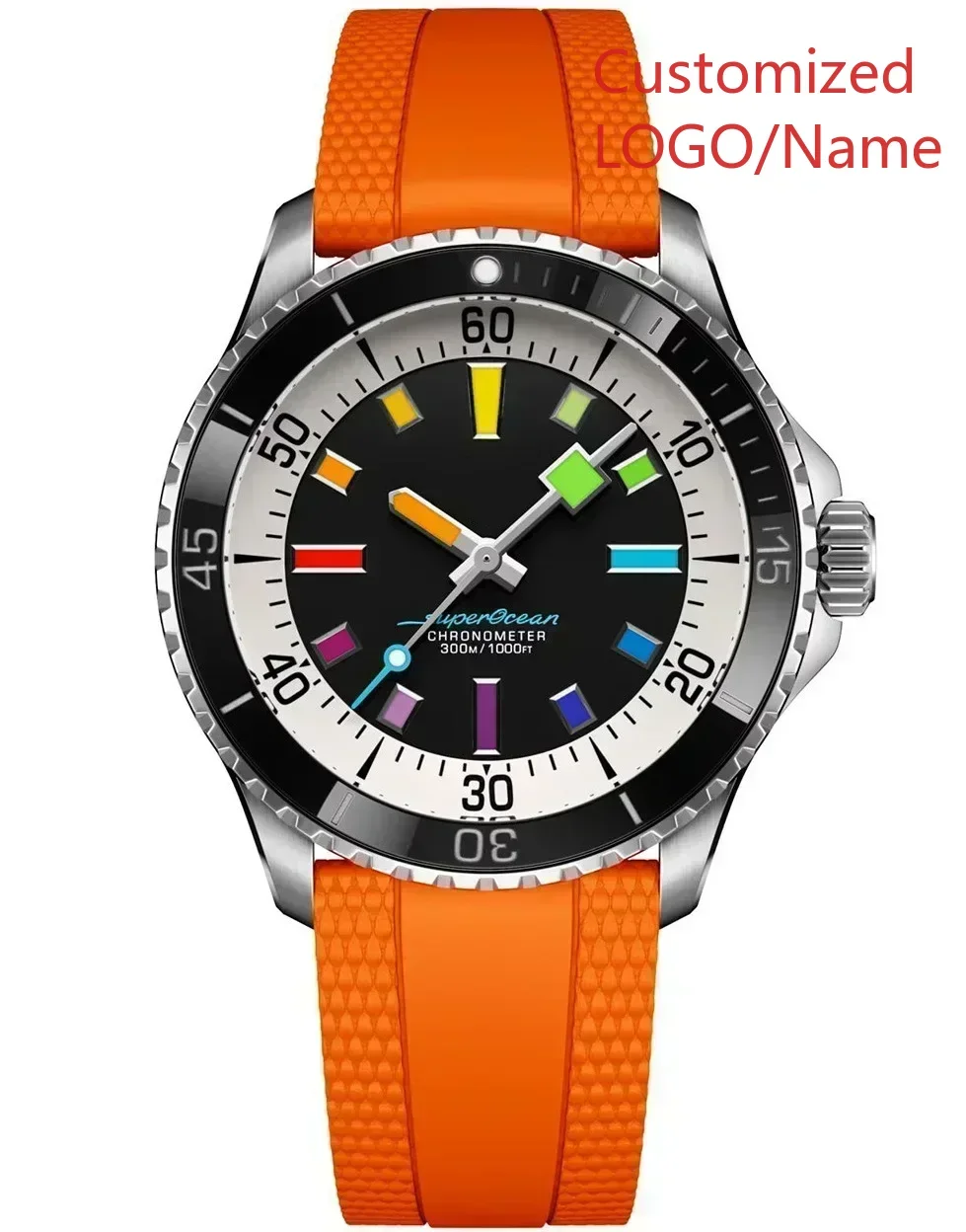 A1212 Store  44 mm Men's Automatic Mechanical Watch, 904L, Full-Featured Customized Watches view 3