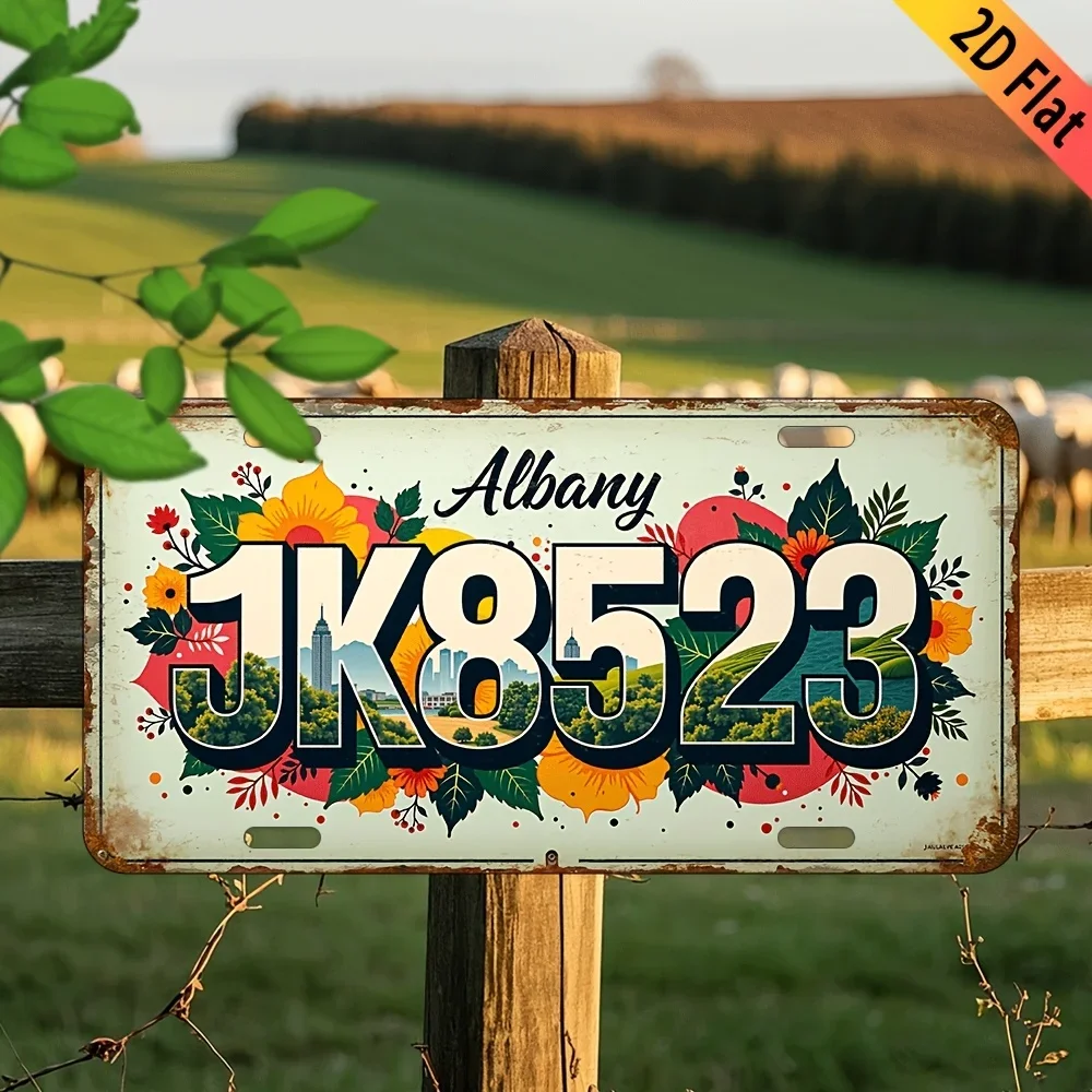 2D Flat, Classic Vintage Sign  Aluminum Wall Decoration Rustic Cafe Bar Home Hanging Indoor and Outdoor Dual Purpose Decorati