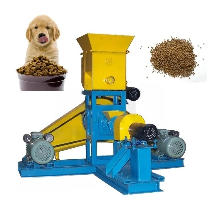 Floating Fish Feed Pellet Making Extruder Machine Dry Fish Feed Pellet Extruding Machine  220V/380V