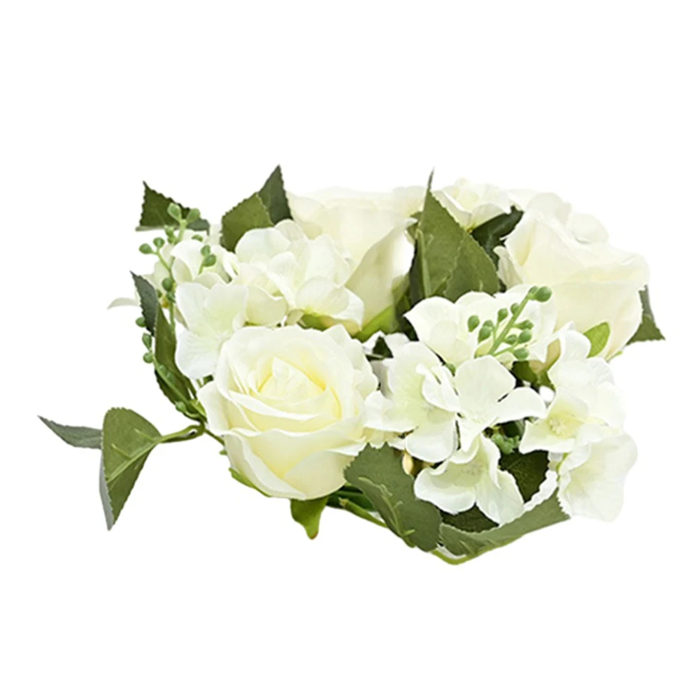Per la tavola Corona nuziale Ghirlanda di candeliere Ghirlanda di candeliere da 20 cm Decorazione europea per tavolo Matrimonio Decorazione versatile