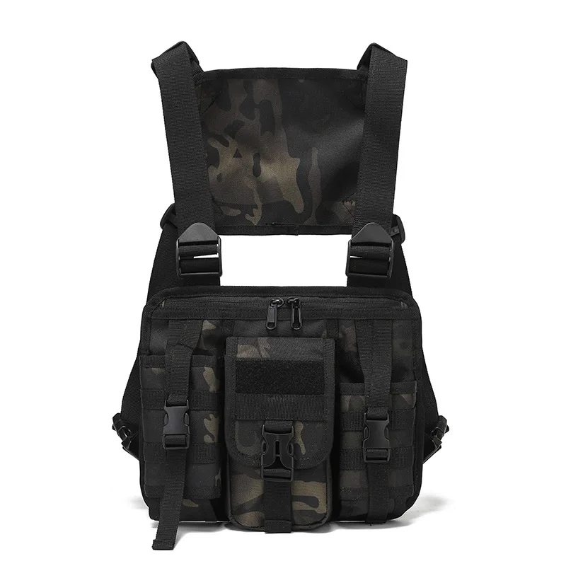 Tactical Running Vest Pack, Multi-Functional Shoulder bag, Photographer Equipment Storage Chest Bag, Outdoor Sport chest bags 
