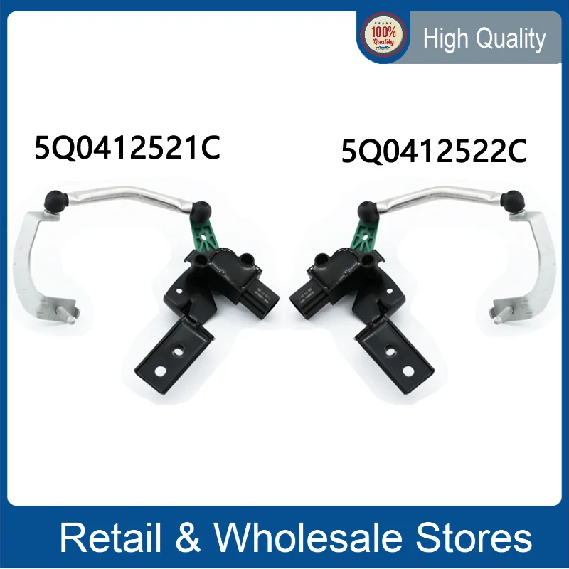 Front L/R Headlight Level Sensor Car 5Q0412522C 5Q0412521C for Seat VW Golf MK7 VII Tiguan 5Q0 412 522 C 5Q0 412 521 C