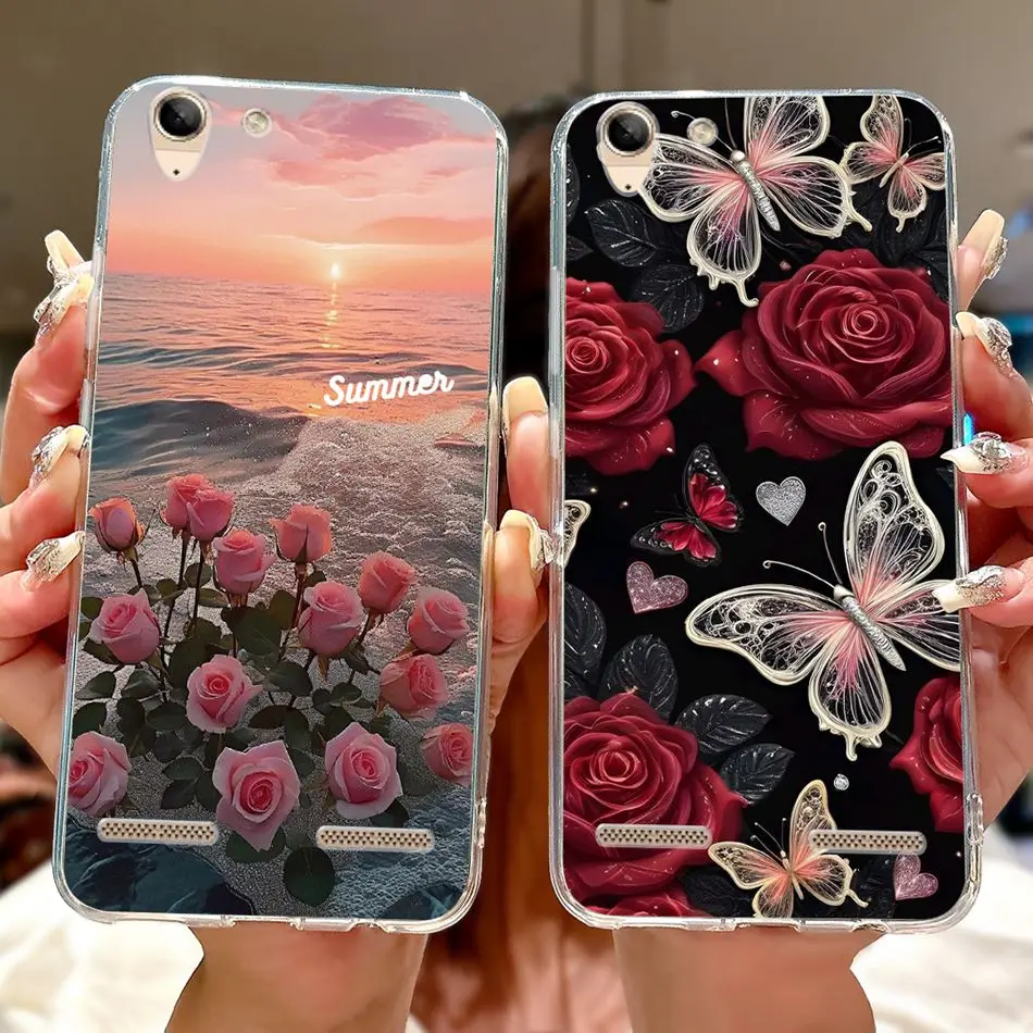 Для Lenovo Vibe K5/K5 Plus/K5 Pro L38041 A6020a40 A6020a46 чехол для телефона элегантный мягкий силиконовый чехол из ТПУ с цветочным принтом и бабочкой