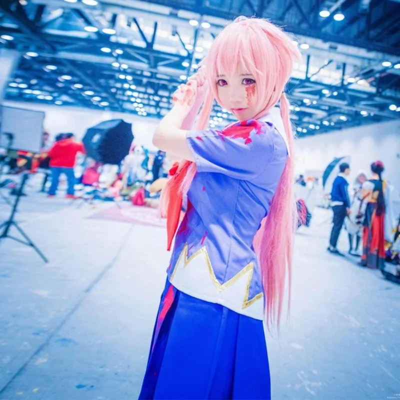 

Anime Future Gasai Yuno Diary Cosplay Costume Women Comic-Con Performance Outfits Halloween Role Play Party JK Uniform