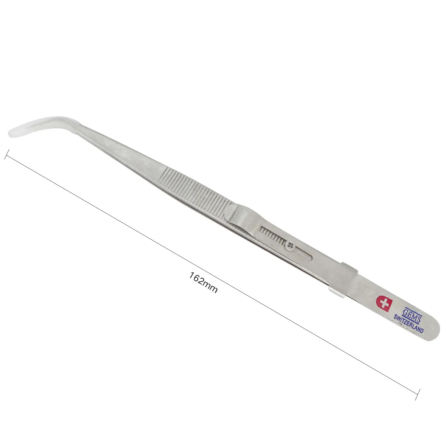 Imagem -04 - Extra Longo Pinças Diamante Curvo Dica Pedra Pedras Preciosas Strass Acrílico Picking Tool Fazendo Jóias Artesanato Aço Inoxidável