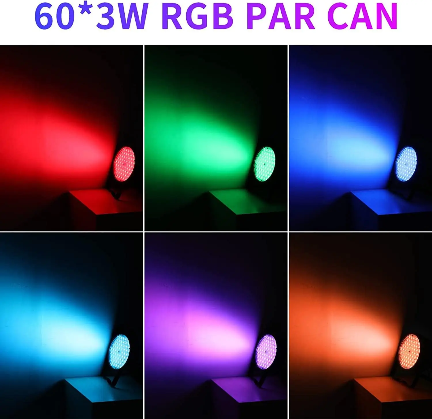 BETOPPER-Par de luces RGB de 60x3W para DJ, iluminación de escenario con sonido, superbrillante, DMX 512, para bares, discotecas, controles de bodas