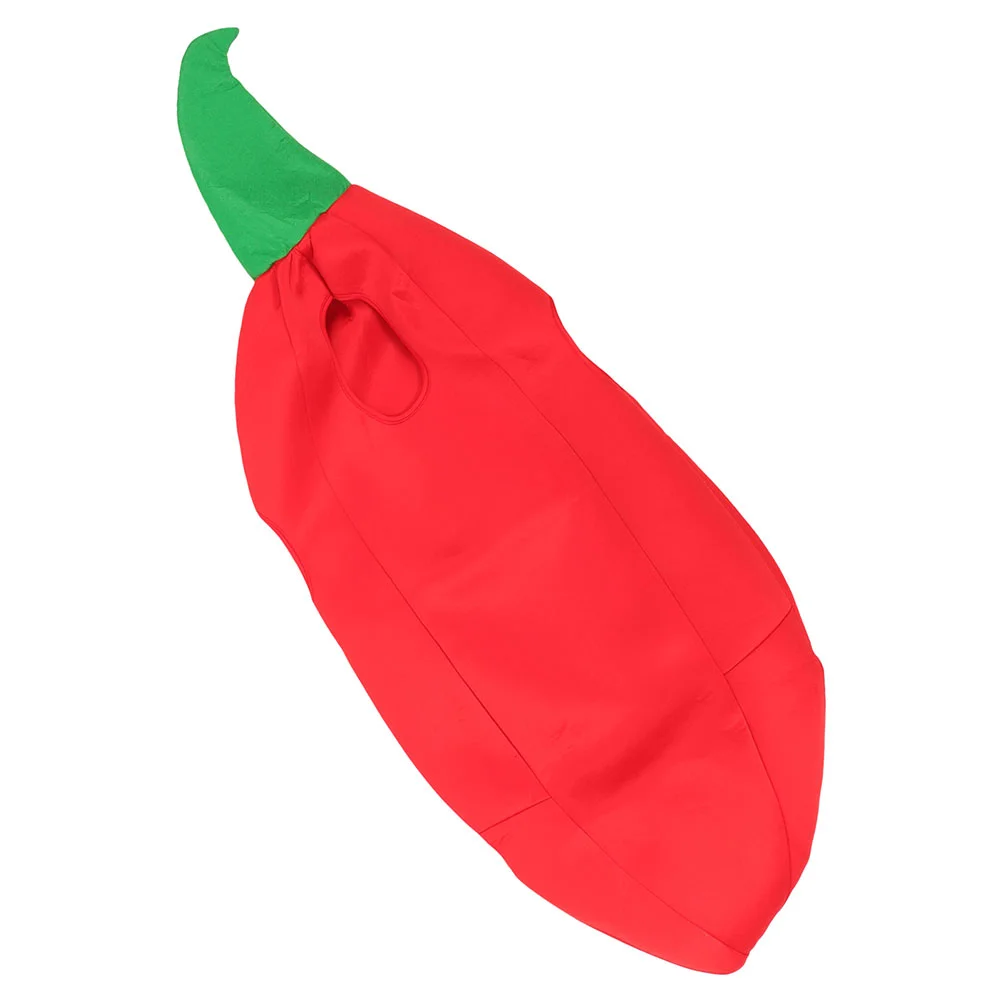 

Chili Pepper Costume Masquerade Party Decor Hot Peppers Black Kids Clothes Cosplay Costumes for Fabric Child