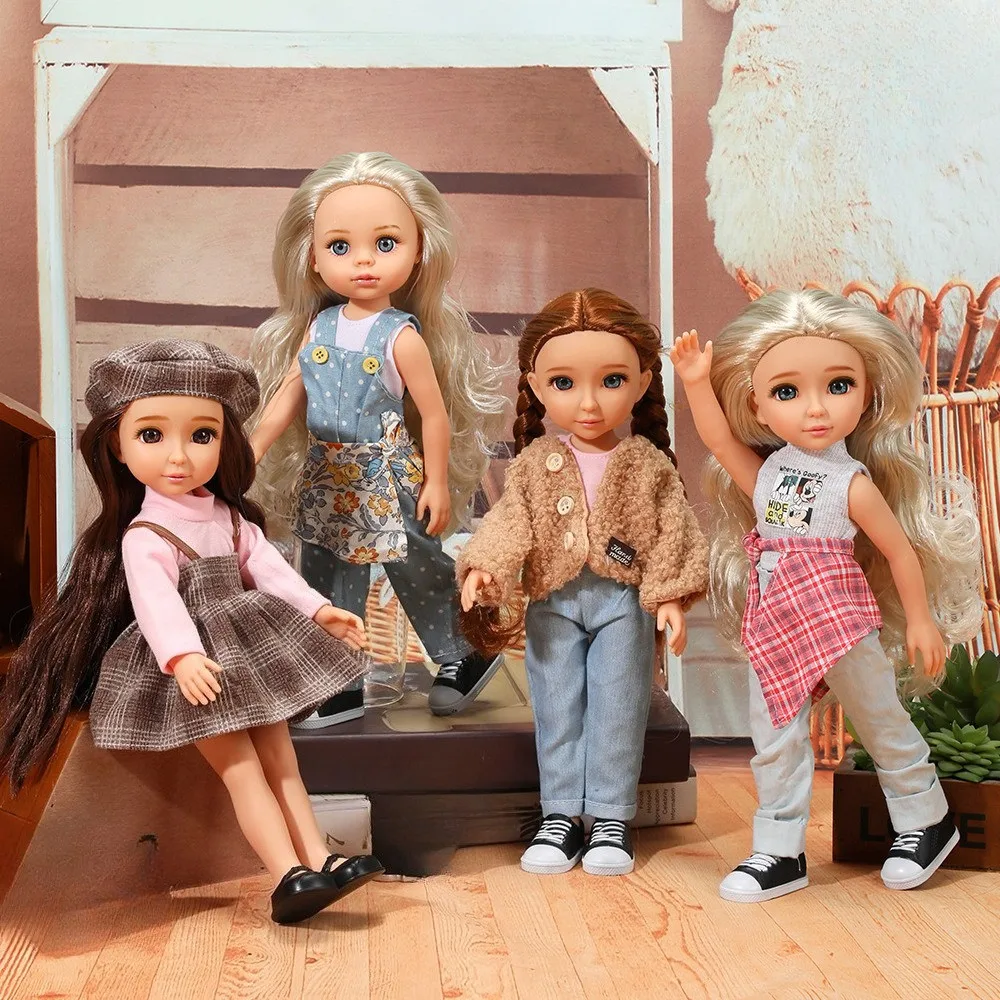 

Кукла для самостоятельной сборки (DIY) 30 см, виниловая, с коричневыми/голубыми глазами, в стиле американской/испанской девочки, с одеждой, игрушка для детей