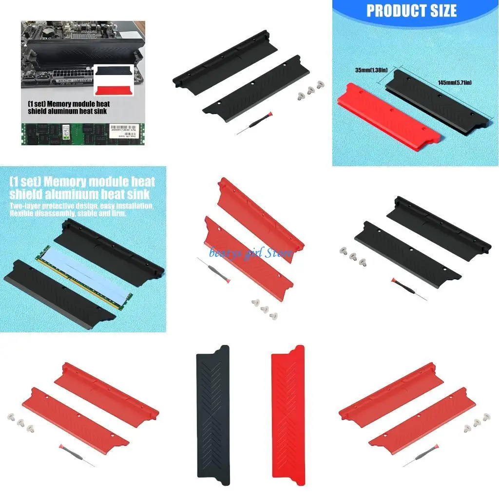 

C7AB Aluminum Memory Module RAMs Coolers for Quiet Operation and Corrosion Resistance