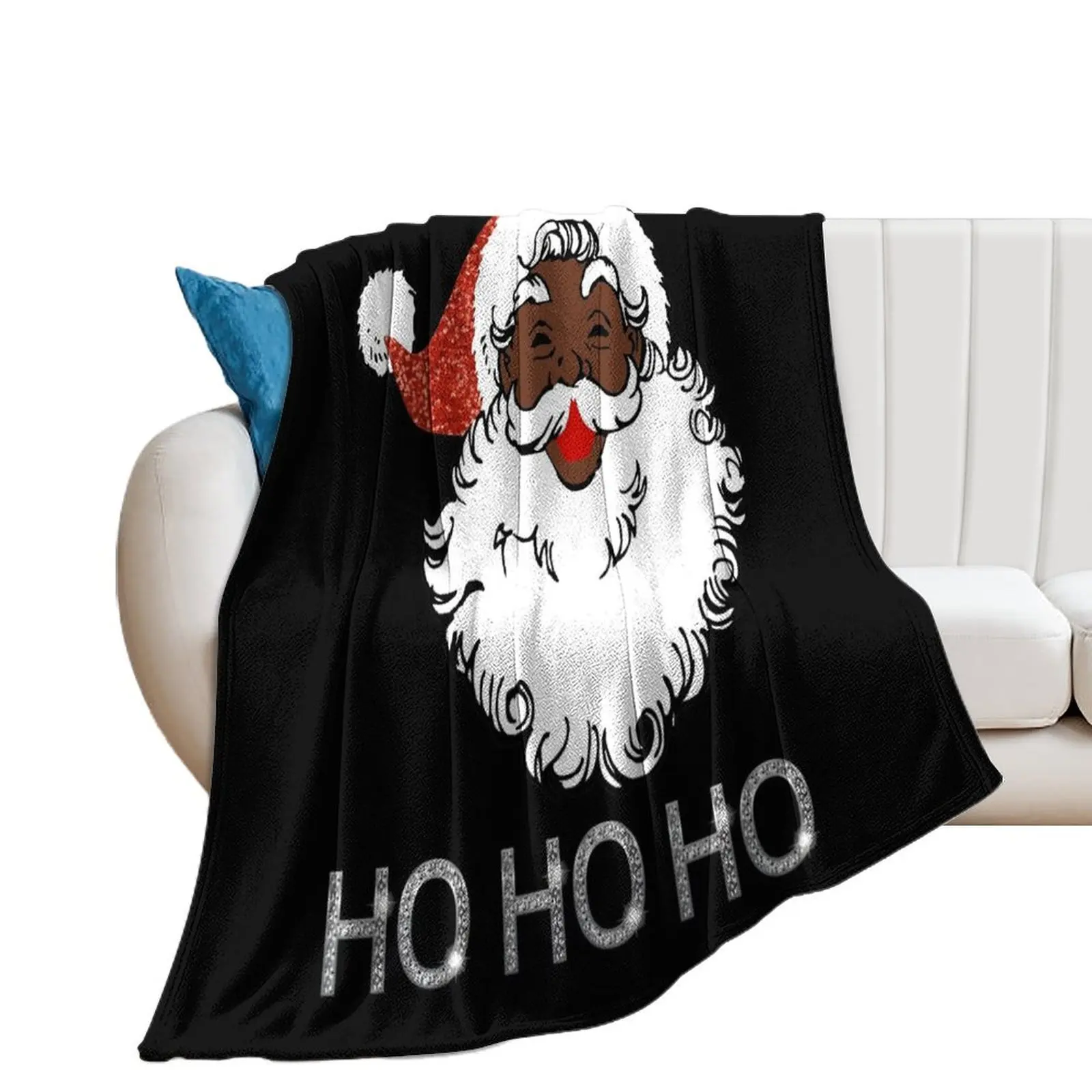 

ho black santa Throw Blanket for babies Thins Winter beds Blankets