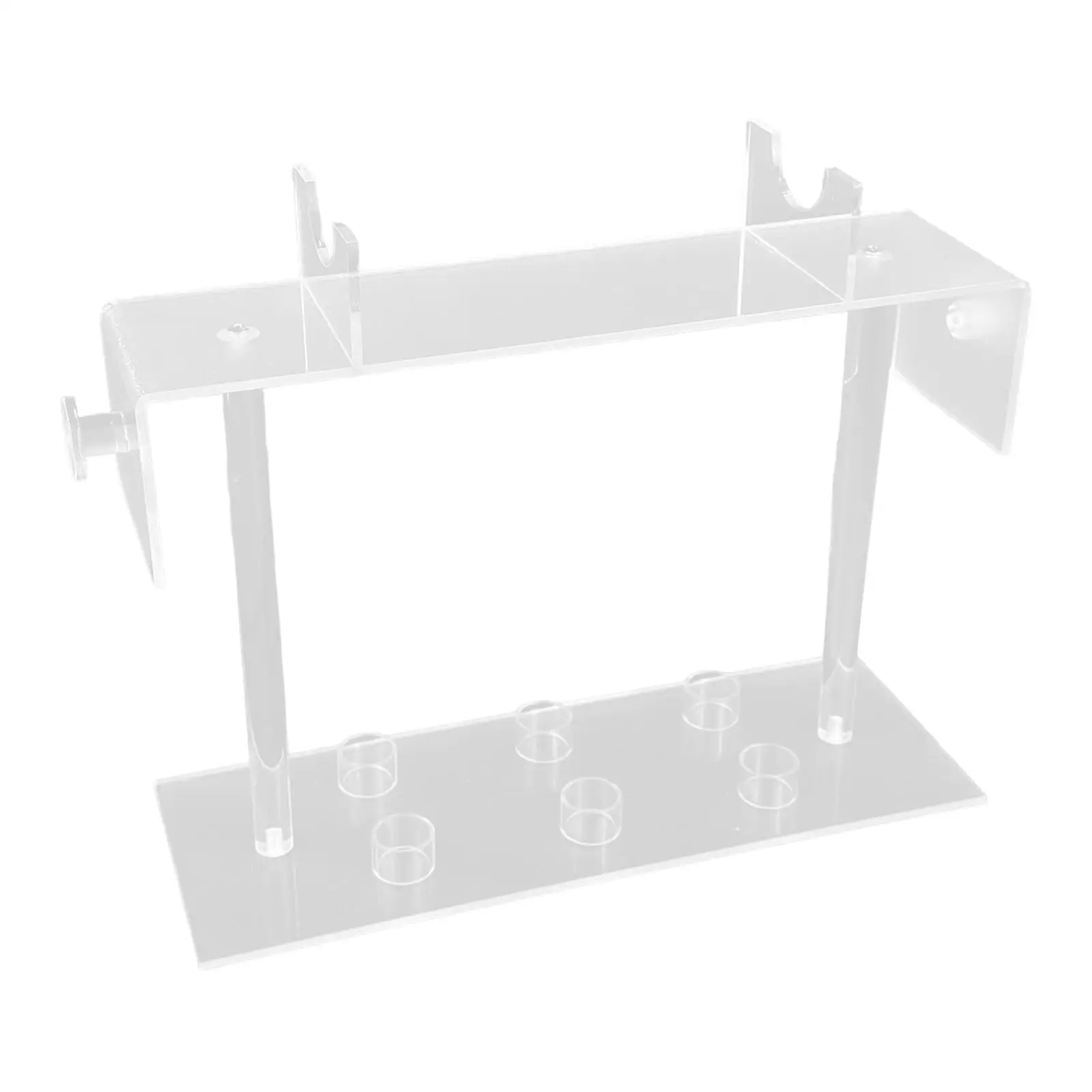 

Hair Tool Organizer Rack Clear Hair Dryer Stand Storage Acrylic Holder for Hairs Styling Shop Salon Styler Attachment Home Use