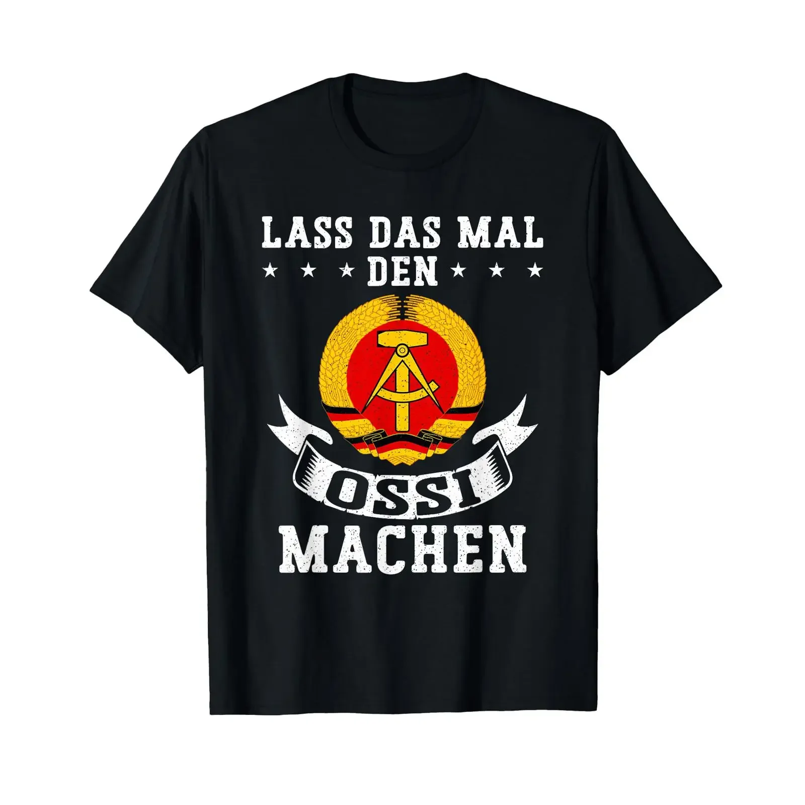 DDR Ossi East German T Shirt Lass das mal den machen vintage Washed fashion designer clothes Breathable Stylish homme Unisex