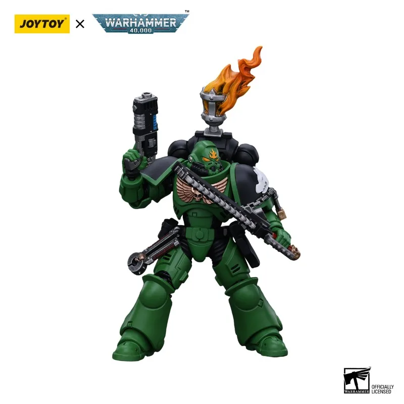 [Pre Order]JOYTOY Warhammer 40k 1/18 Action Figures Salamanders Intercessors Sergeant Tsek'gan Anime Military Model Toy Gift