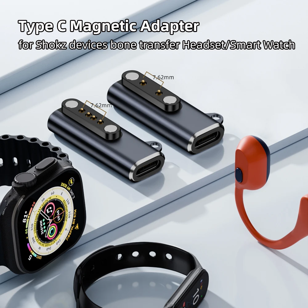 Bone Conduction Headphone Smartwatch Charging Adapter Connec
