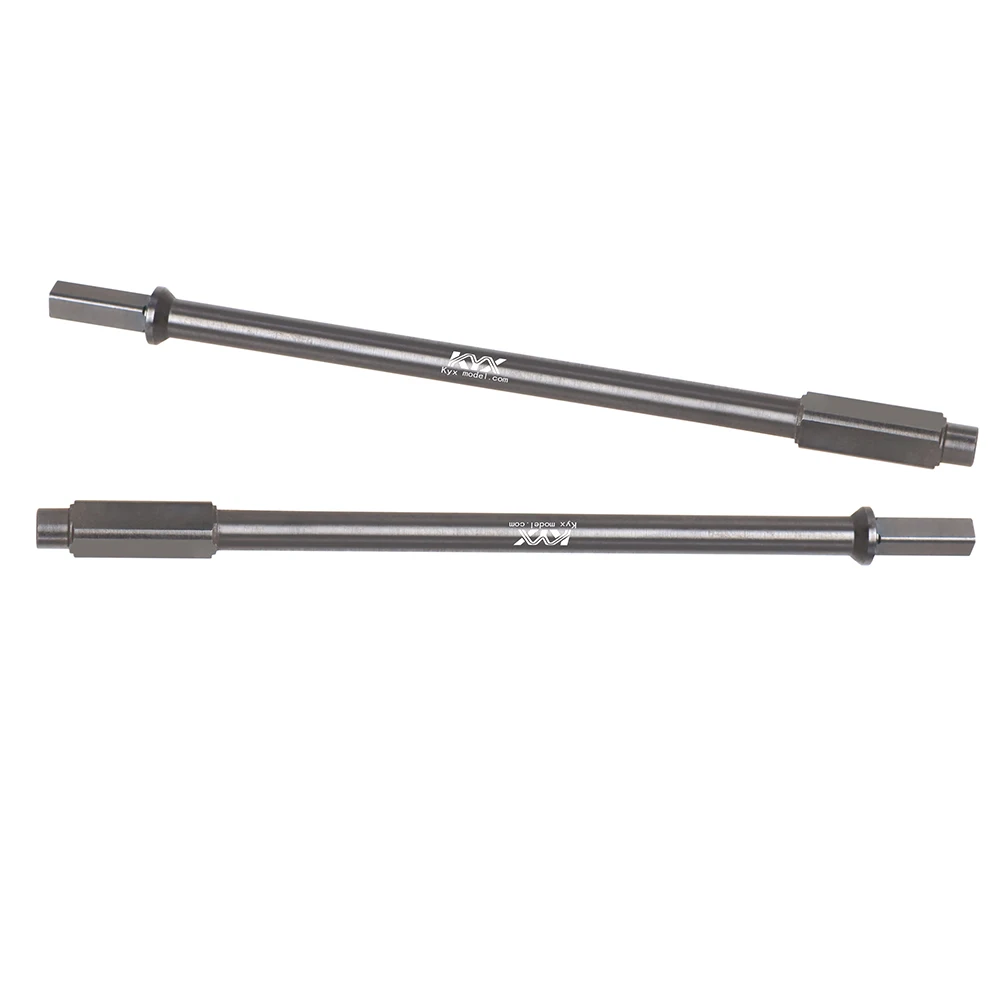 KYX Racing-eje de Portal trasero de acero duro, ejes de transmisión rectos, piezas mejoradas, accesorios para 1/8 RC Truck Car Axial AXP8 Gilamon