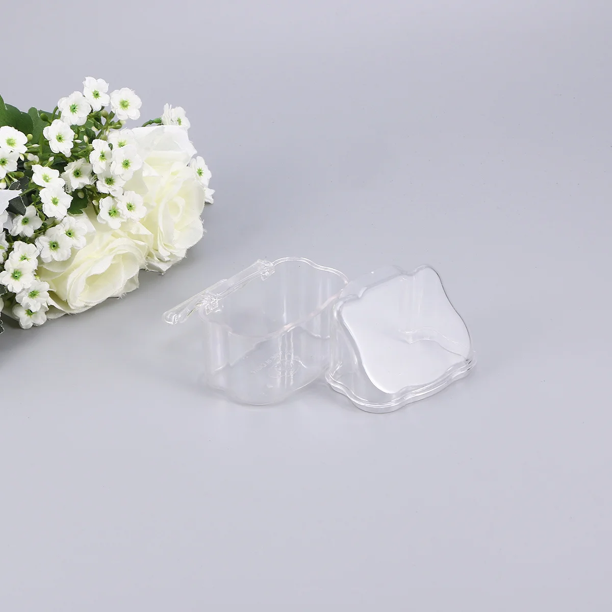 

Bird Cage Acrylic Feeder Transparent Food Water Container Spill Proof Lid Easy Clean Durable Pet Bird Cage Feeder