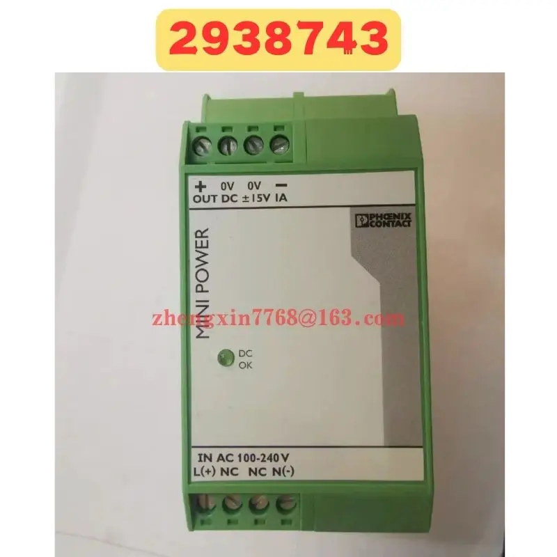 

2938743 MINI-PS-100-240AC/2*15DC/1 Switching Power Supply Tested OK