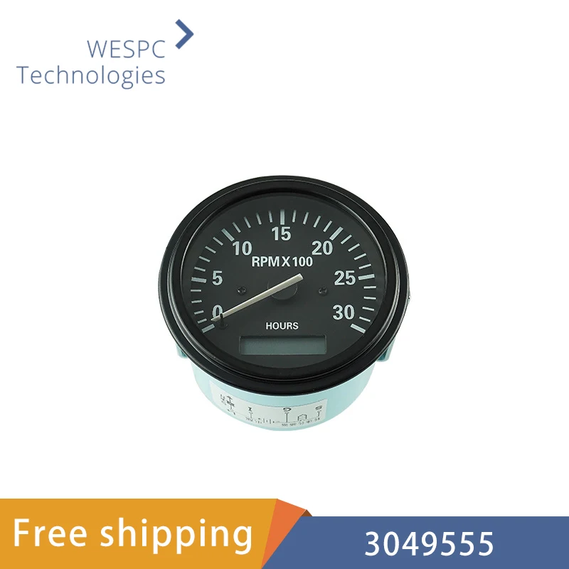 

3049555 Engine Speed Meter 85mm diesel generator set tachometer digital timer hour meter 12V 24V