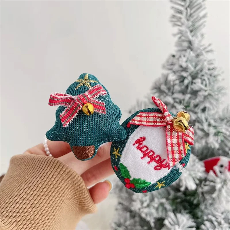 Cute Plush Christmas tree Santa Elk universal mobile phone stretch bracket cartoon fold Phone Expand phone Stand Finger Holder