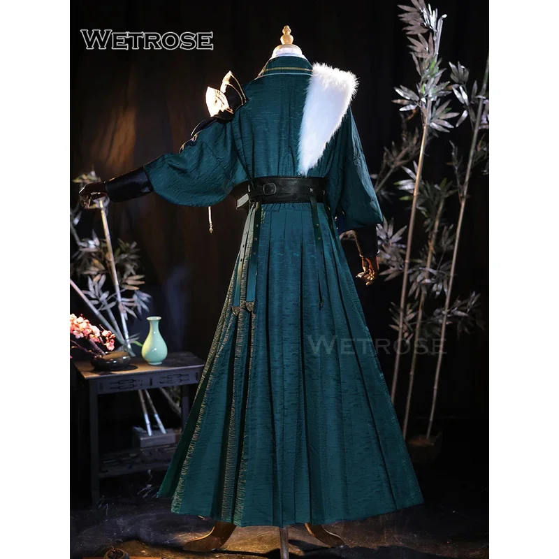 【Wetrose】Xiao Doujin Cosplay Costume Genshin Impact Fanart Flying-fish Traditional Chinese Python Robe Christmas Set Halloween