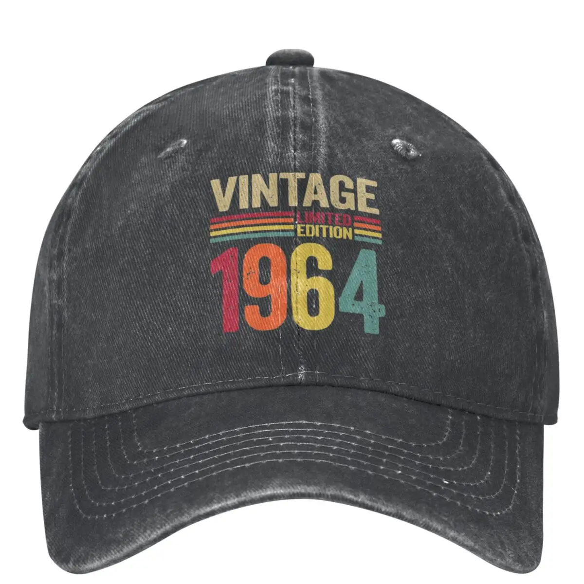 Unisex Vintage 60th Gifts 1964 Birthday Baseball Caps Classic Distressed Cotton Born In 1964 60 Years Old Headwear Adjustable