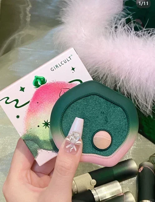 Girlcult Peach Series rubor multiusos en crema en polvo alto brillo iluminar mejillas Maquillaje facial de larga duración
