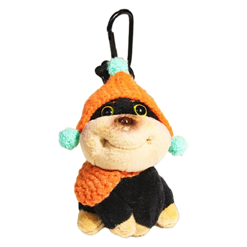 Versatile Dog Bees Keychain Plush Charm Unique Accessory for Bag Embellishment